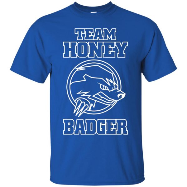 team honey badger t shirt - royal blue