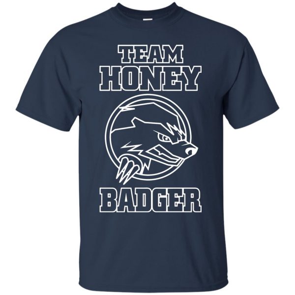 team honey badger t shirt - navy blue