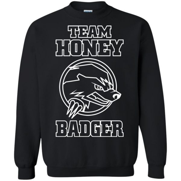 team honey badger sweatshirt - black
