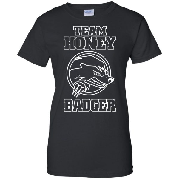 team honey badger womens t shirt - lady t shirt - black