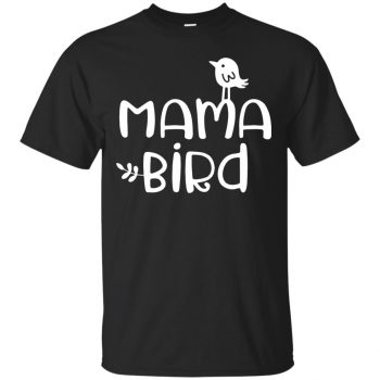 momma bird shirt - black