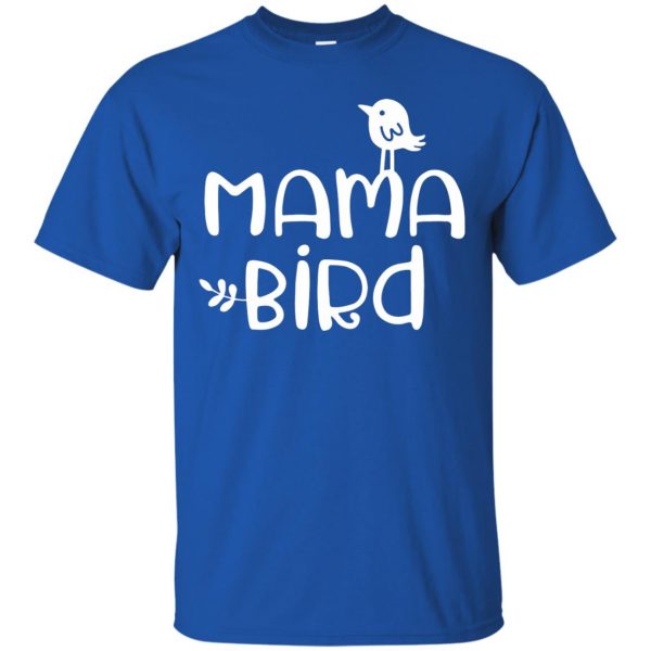 momma bird t shirt - royal blue