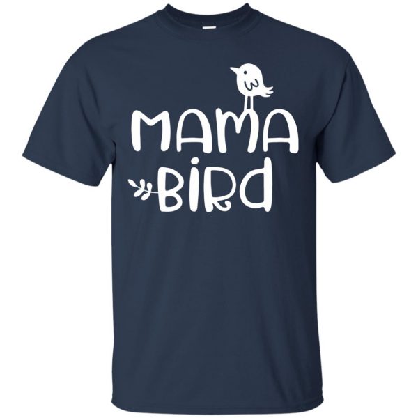 momma bird t shirt - navy blue