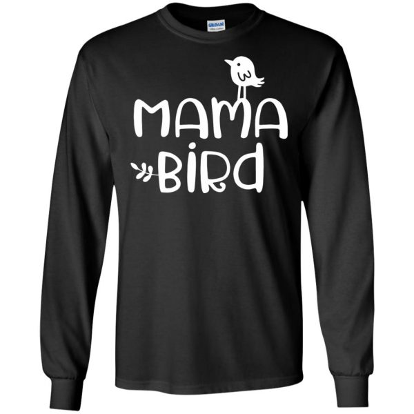 momma bird long sleeve - black