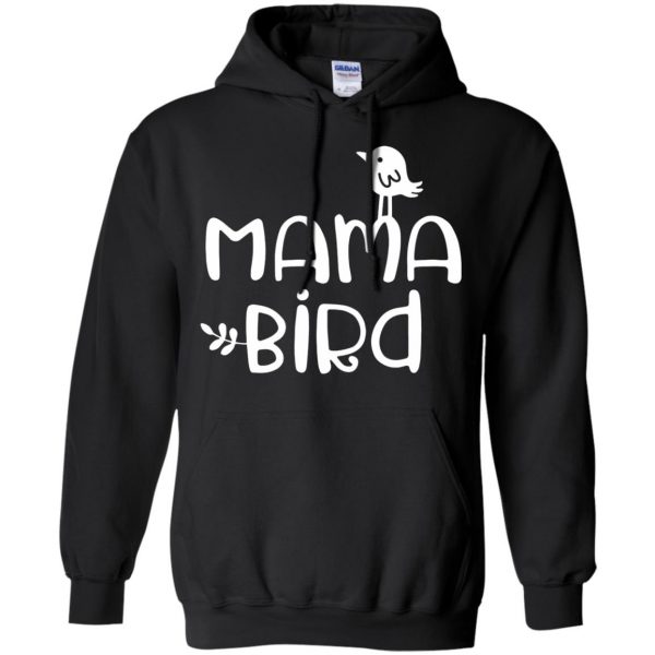 momma bird hoodie - black