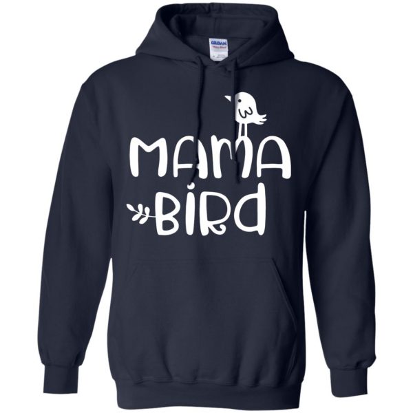 momma bird hoodie - navy blue