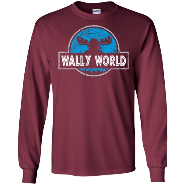 wally world long sleeve - maroon