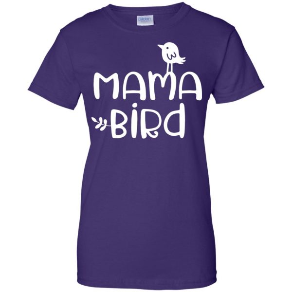 momma bird womens t shirt - lady t shirt - purple