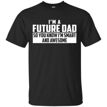 future daddy t shirt - black