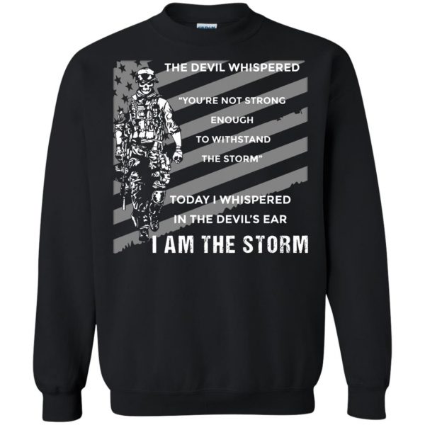 i am the storm sweatshirt - black