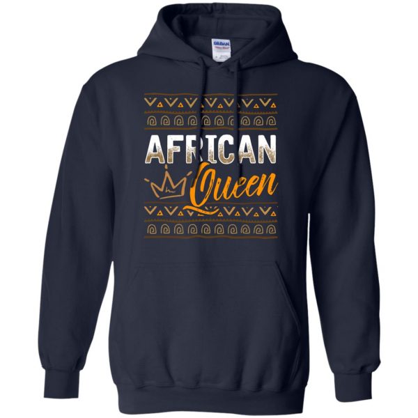 african queen hoodie - navy blue