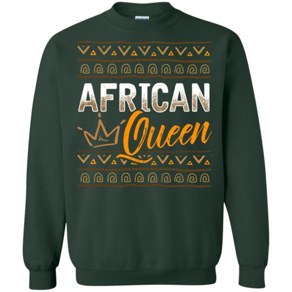 african queen sweatshirt - forest green