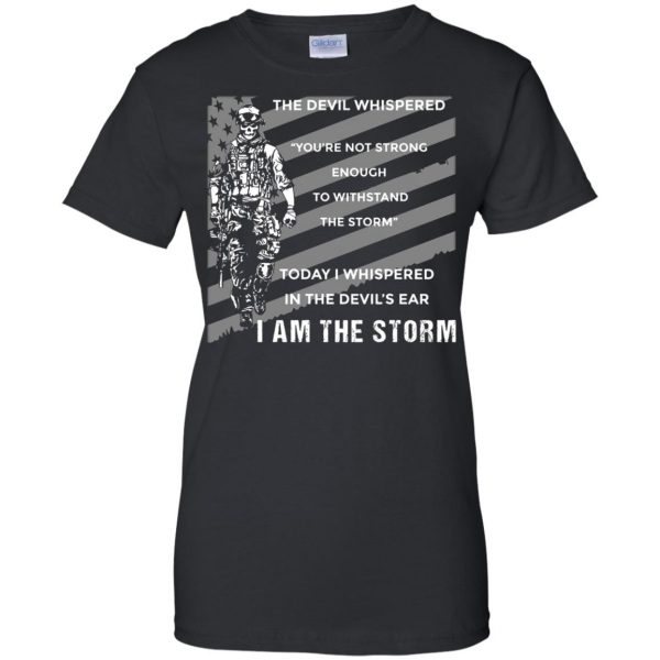 i am the storm womens t shirt - lady t shirt - black