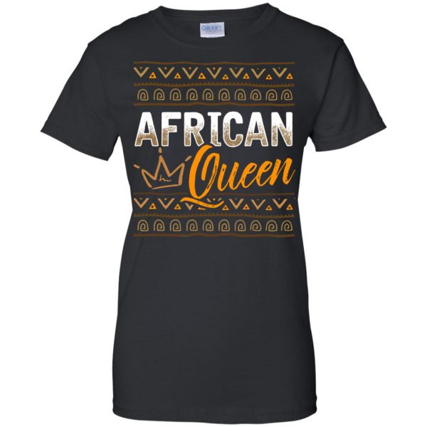 african queen womens t shirt - lady t shirt - black
