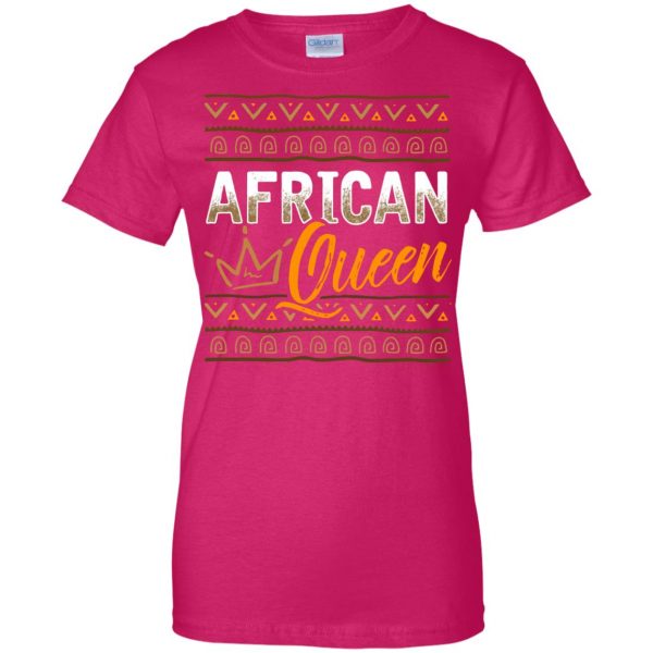 african queen womens t shirt - lady t shirt - pink heliconia