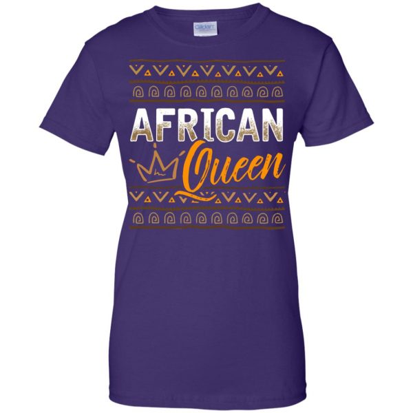 african queen womens t shirt - lady t shirt - purple