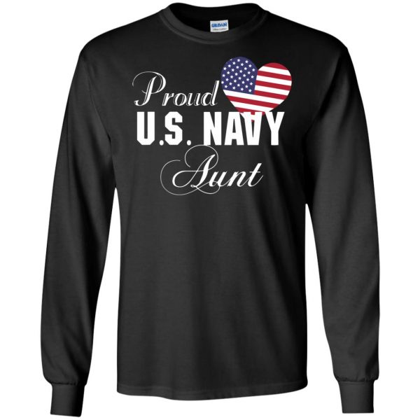 navy aunt long sleeve - black