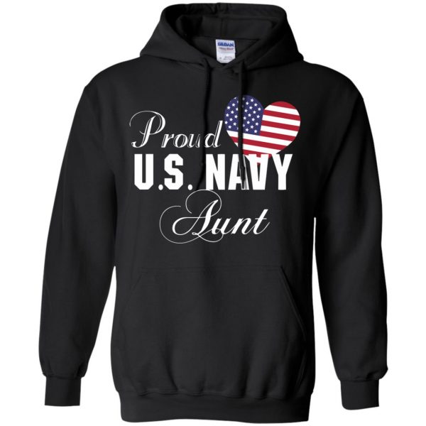 navy aunt hoodie - black