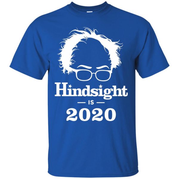 hindsight is 2020 t shirt - royal blue