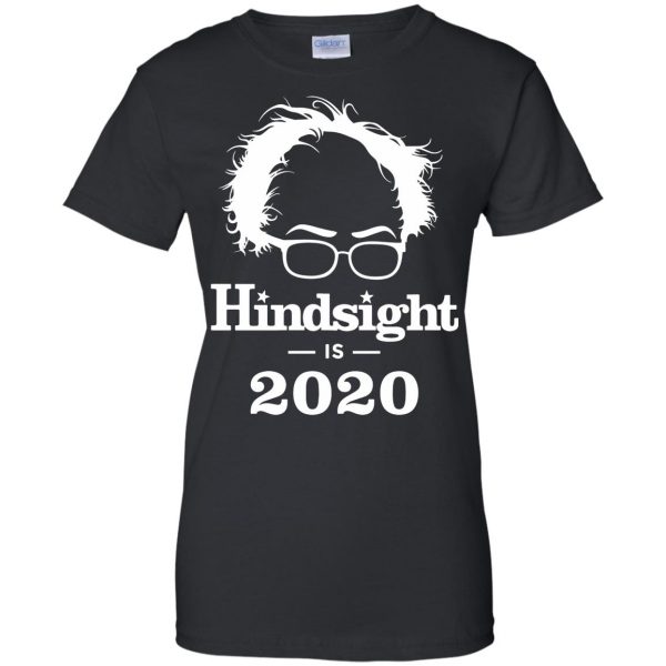 hindsight is 2020 womens t shirt - lady t shirt - black