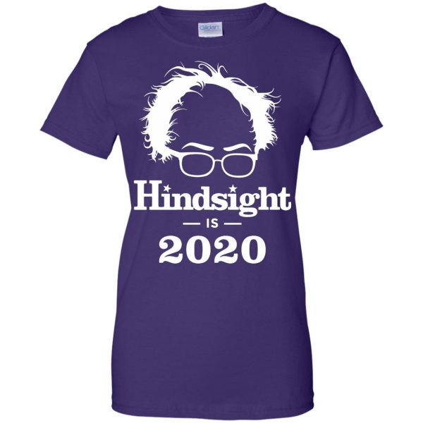 hindsight is 2020 womens t shirt - lady t shirt - purple