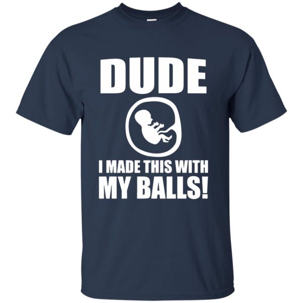expectant father t shirt - navy blue