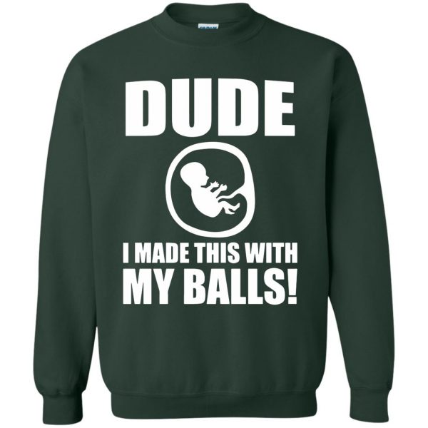 expectant father sweatshirt - forest green