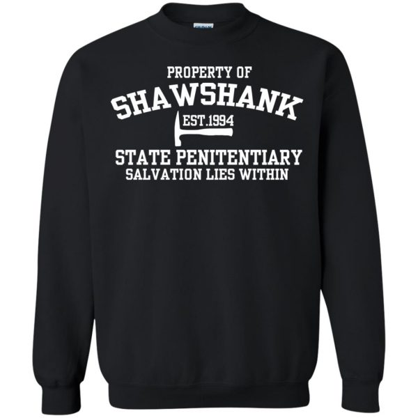 shawshank redemption sweatshirt - black