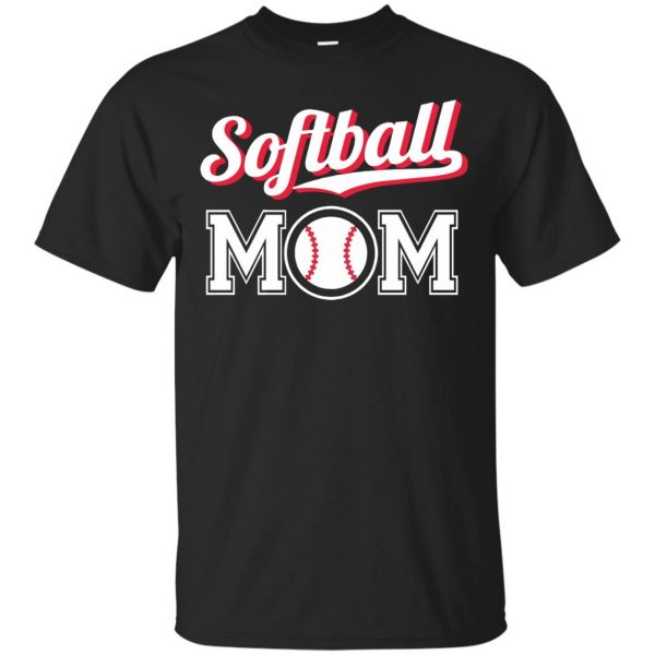 softball mom hoodies - black