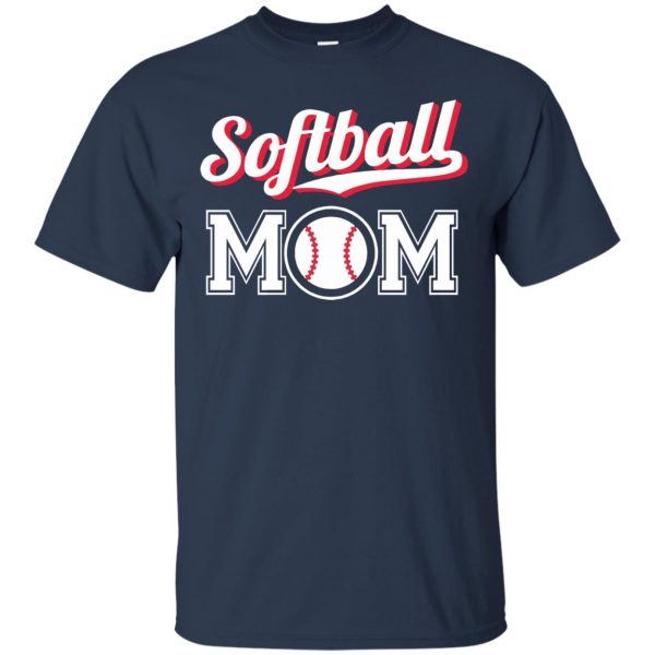 softball moms t shirt - navy blue
