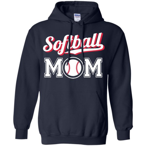 softball moms hoodie - navy blue