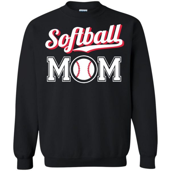 softball moms sweatshirt - black