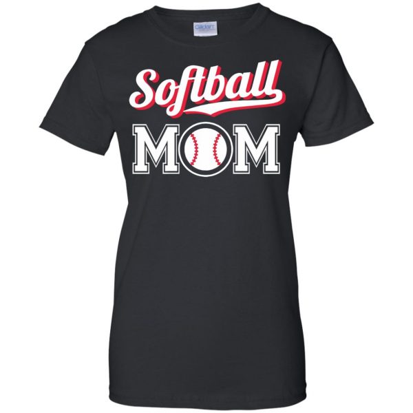 softball moms womens t shirt - lady t shirt - black