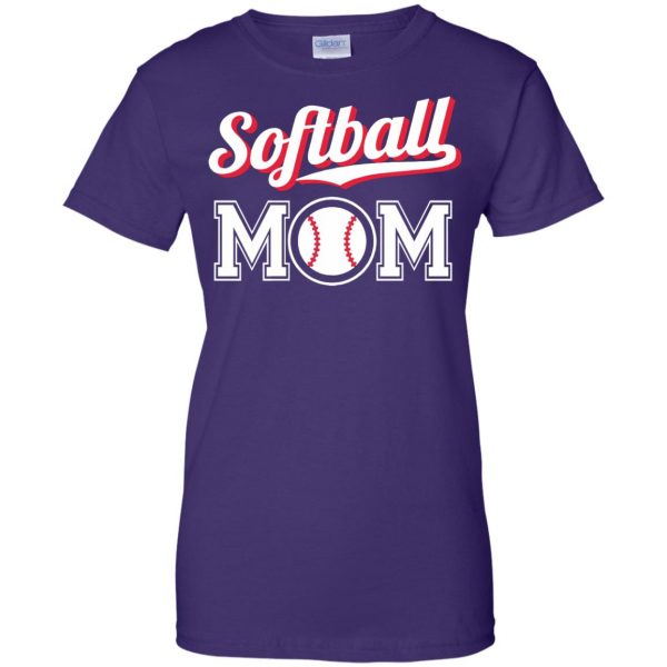 softball moms womens t shirt - lady t shirt - purple