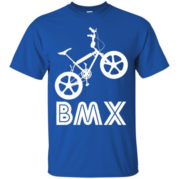 old school bmx t shirt - royal blue