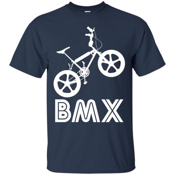 old school bmx t shirt - navy blue