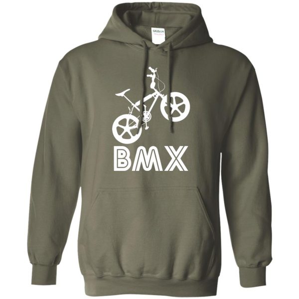 old school bmx hoodie - military green