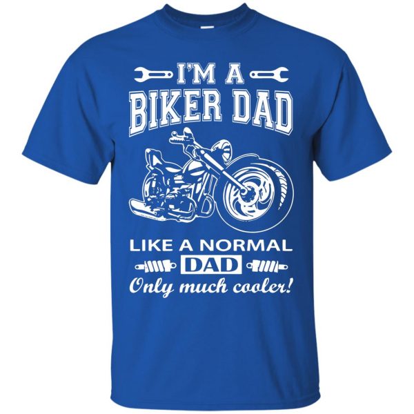 moto dad t shirt - royal blue