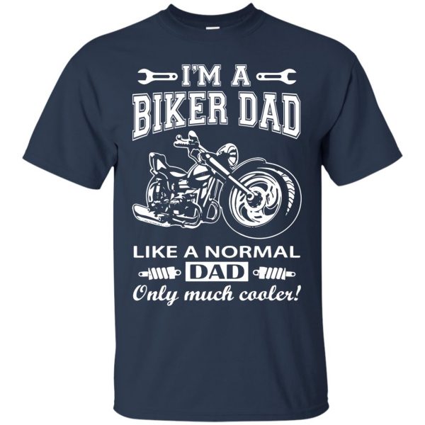 moto dad t shirt - navy blue