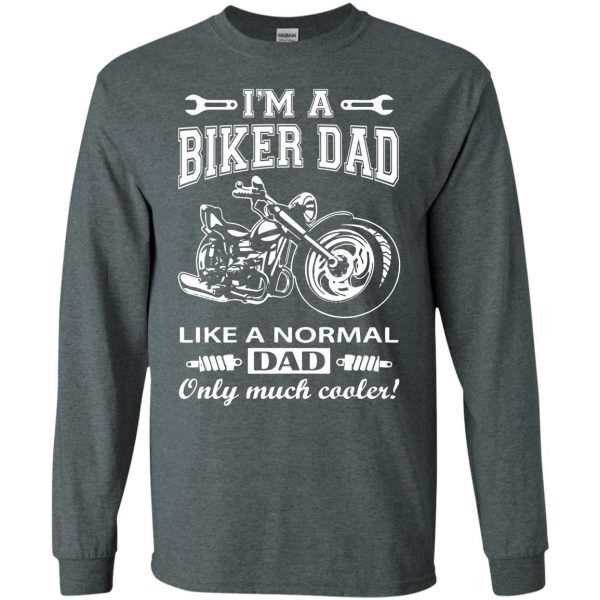 moto dad long sleeve - dark heather