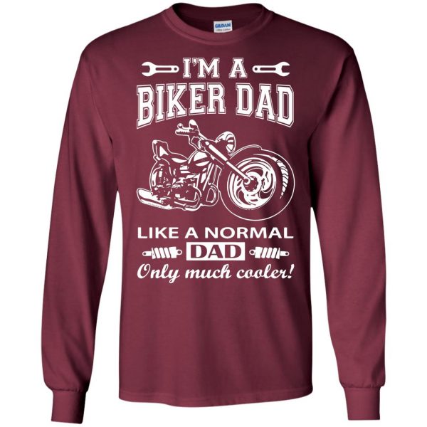 moto dad long sleeve - maroon