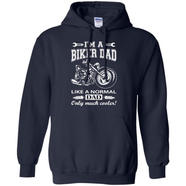 moto dad hoodie - navy blue
