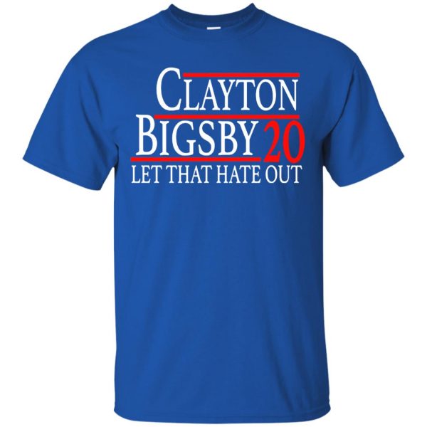 clayton bigsby t shirt - royal blue