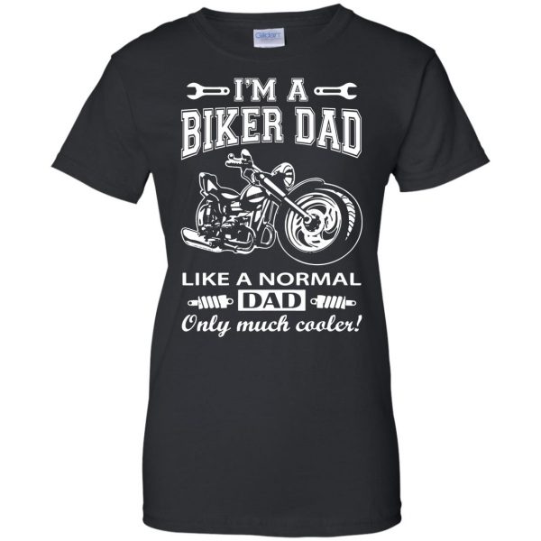 moto dad womens t shirt - lady t shirt - black