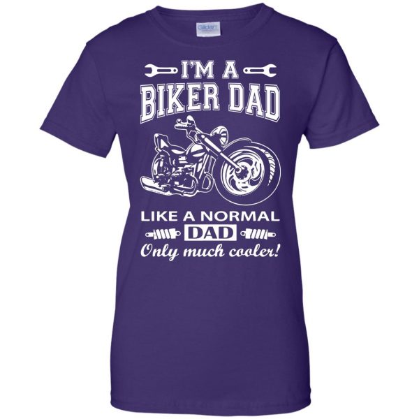 moto dad womens t shirt - lady t shirt - purple