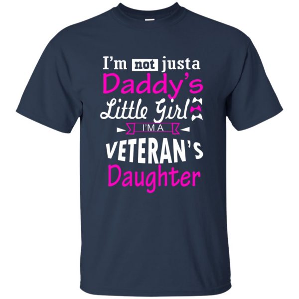 veterans daughter t shirt - navy blue