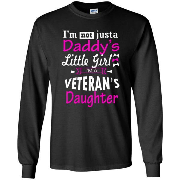 veterans daughter long sleeve - black