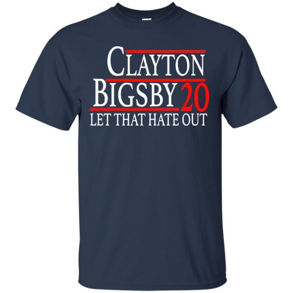 clayton bigsby t shirt - navy blue