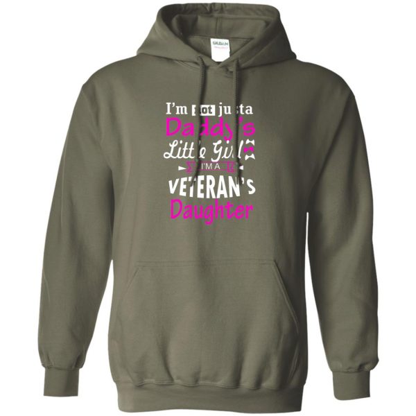 veterans daughter hoodie - military green