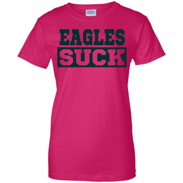 eagles suck womens t shirt - lady t shirt - pink heliconia